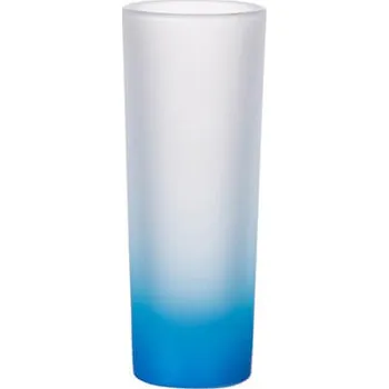 Sklenice Sklenice 90 ml matná - modrý gradient sublimace termotransfer