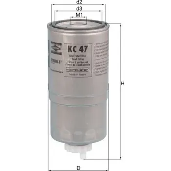 Palivový filtr palivovy filtr KNECHT KC 47