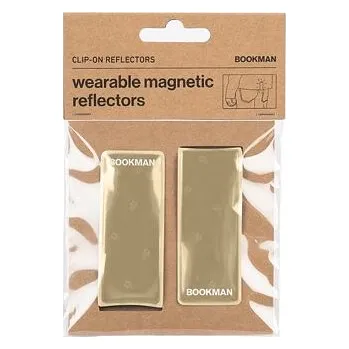 Magnetická připínací odrazka Bookman barva Béžová