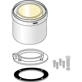 Kouřovod Sada připojovací Centrometal koaxiální pr. 60/100 mm