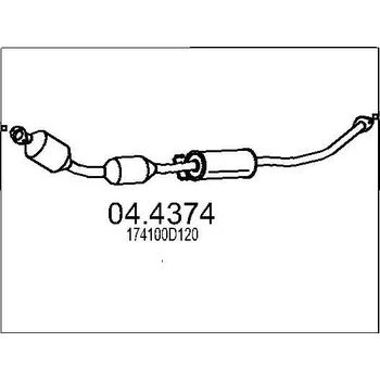 Katalyzátor Katalyzátor MTS 04.4374