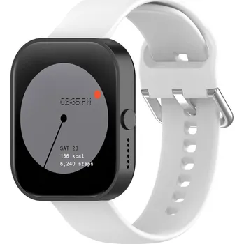 VSECHNONAMOBIL 74454 SILICONE Vyměnitelný řemínek pro CMF Watch Pro bílý