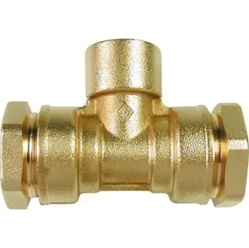 Vodovodní potrubí Bugatti VALVOPAT BTI T-kus 40x1 1/4"x40mm, s vnitřním závitemmm, svěrný, voda/plyn, mosaz