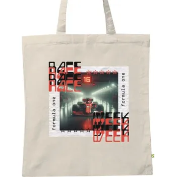 Cizojazyčná kniha BIO plátěná taška s potiskem formula race week