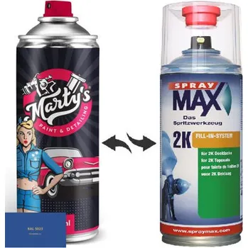 Barva ve spreji Barva ve spreji RAL 5023 stupeň lesku Pololesk kvalita laku 1K Akrylátový lak