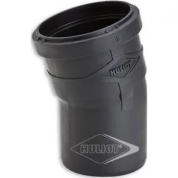 kanalizace Ostatní HULIOT ULTRA SILENT USB koleno 15° DN125, odhlučněné, PP-MD, černá