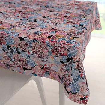 ubrus Dekorační čtvercový ubrus Rongo RGP-503 Červeno-modré květy 40x40 cm