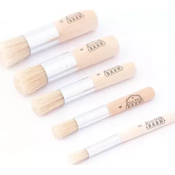 Umělecký štětec Old Red Barn - sada tupovacích šablonovacích štětců