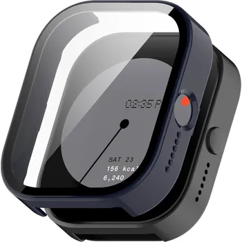 Příslušenství k chytrým hodinkám VSECHNONAMOBIL 74396 PC FULL COVER Plastový kryt se sklem pro CMF Watch Pro modrý