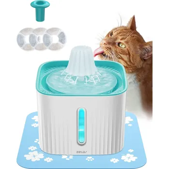Obojek pro psa Zellar Vodní fontána pro kočky, 2,5l dávkovač, 25dB tiché