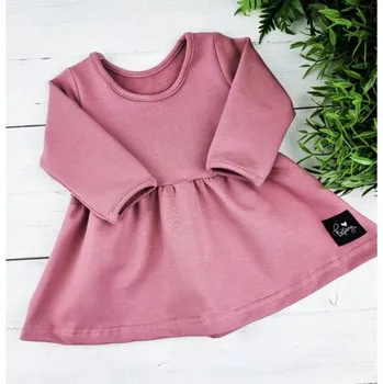 Dívčí šaty Princess šaty s dlouhým rukávem - Oldpink 122