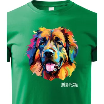 Chlapecké tričko Dětské tričko Leonberger, Barva Zelená, Velikost 122 cm/6 roků, Canvas Dětské tričko 2564