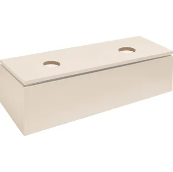 Koupelnový nábytek SAT Koupelnová skříňka s krycí deskou SAT Feel 120x30x46 cm pískově béžová mat SATFEEL120BED SATFEEL120BED