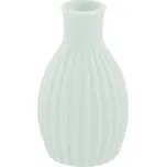 CHAKS Vázička keramická mini s proužky šalvějově zelená 4,5 x 8,5 cm