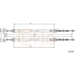 Tažné lanko, parkovací brzda COFLE 10.5355