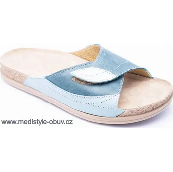 Dámská zdravotní obuv MEDISTYLE VESNA 4V-I17/9 pantofel TYRKYS, tyrkys - 37