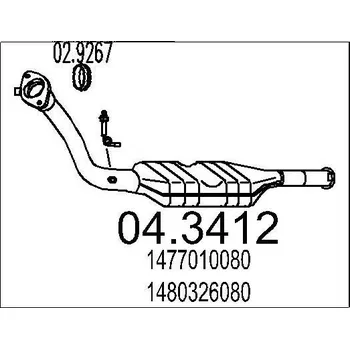 Katalyzátor Katalyzátor MTS 04.3412