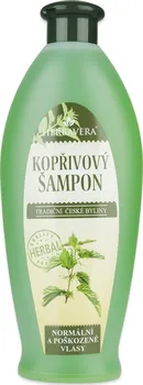 Šampon Herbavera kopřivový šampon na poškozené vlasy 550 ml