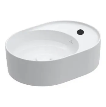 Umyvadlo Villeroyboch VILLEROY & BOCH COLLARO umyvadlo na desku 51 cm, s otvorem pro baterii, bez přepadu, CeramicPlus, alpská bílá