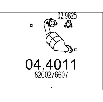 Katalyzátor Katalyzátor MTS 04.4011