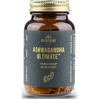 Přírodní produkt Vitalvibe Ashwagandha Ultimate KSM-66 BIO 500 mg 60 cps.