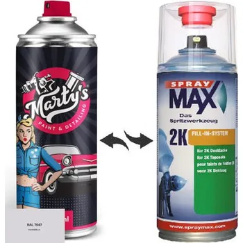 Barva ve spreji Barva ve spreji RAL 7047 stupeň lesku Polomat kvalita laku 1K Akrylátový lak