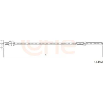 Auto-moto Tažné lanko, parkovací brzda COFLE 17.1568