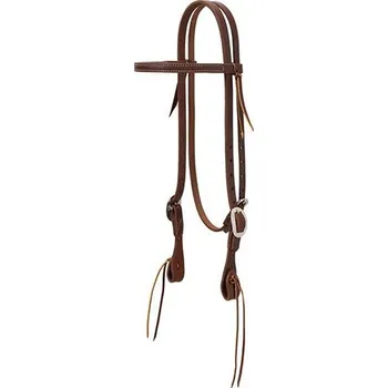 Věšák na sedlo a uzdečku Westernová uzdečka WEAVER Working Tack Pineapple Knot Browband Headstall