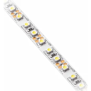 LED páska Páska Flash 3528, 600 LED neutrální bílá, 9,6W/m bez gelu 8mm, 12V, 2m, mini zesilovač