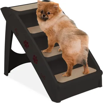 Schody a rampa pro psa Schůdky pro psa a jiná zvířata HutPaw | hnědý