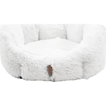 Pelíšek pro psa Samohýl Exclusive Pelech 8 hran flanel Ruby bílá 45 cm