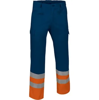 pracovní kraťasy TRAIN reflexní kalhoty S-3XL modrá-oranžová L 1ks
