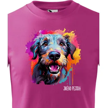 Chlapecké tričko Dětské tričko Írsky vlkodav, Barva Purpurová, Velikost 134 cm/8 roků, Canvas Dětské tričko 2558