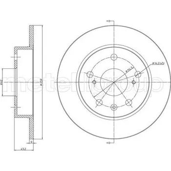 Brzdový kotouč Brzdový kotouč METELLI 23-1531C