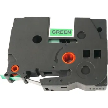 Pásek do tiskárny Páska - BROTHER TZE-V731, TZ-V731 - 12 mm x 5,5 m zelená - černý tisk - VINYL - kompatibilní