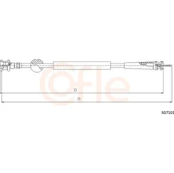 Auto-moto Hřídel tachometru COFLE S07101