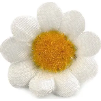 umělá květina Umělý květ kopretina Ø3; Ø4 cm - (Ø30 mm) bílá (10 ks)