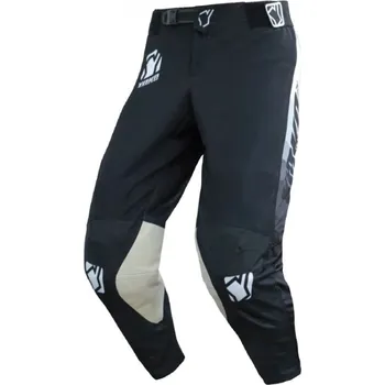 Moto kalhoty YOKO Motokrosové kalhoty TWO černo/bílo/šedé - Velikost 30
