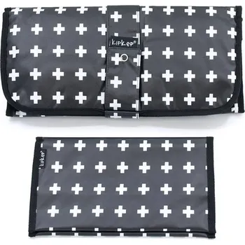 Přebalovací podložka KipKep Přebalovací set Napper Combi-Set Crossy Black - bavlna