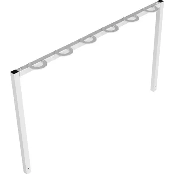 stojan na kolo Stojan na koloběžky, s uzamykatelnými držáky, k zabetonování, šířka 1500 mm