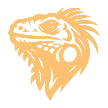 Samolepící dekorace Leguán 002 levá (08 - béžová) SAMOLEPKA NA AUTO, NÁLEPKA, FÓLIE, POLEP, TUNING, VLASTNÍ TEXT, TISK, AUTOSAMOLEPKY.cz, POLEPY, OBRÁZEK, LOGO, 3D STICKERS