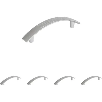 Nábytkové kování Walteco Nábytková úchytka Porto rozteč 96mm, plast, matný chrom Množství: 5 ks