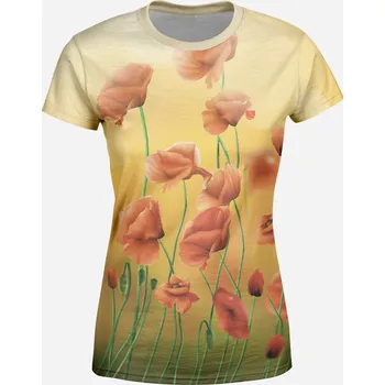 Dámské tričko UTOPY Dámské sportovní tričko Happy Poppy Velikost: XS