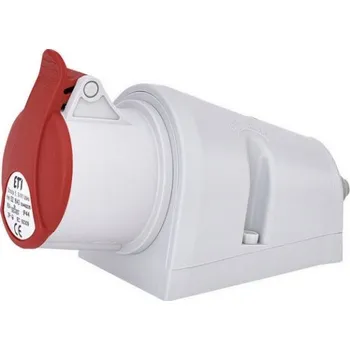 Elektrická vidlice Zásuvka nástěnná ETI EZ 1643 16A/400V/4P IP44 004482035