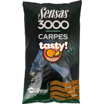 Návnadová surovina Sensas 3000 Carp Tasty Orange (kapr pomeranč) 1kg