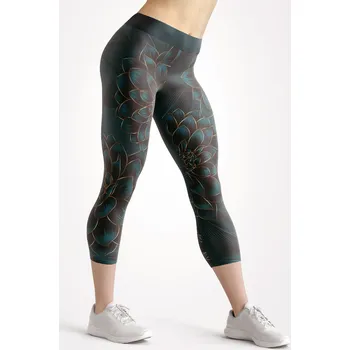 Dámské legíny UTOPY 3/4 Dámské sportovní legíny Dark Beauty Velikost: 4XL