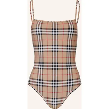 Dámské plavky Burberry Dámské Plavky Delia, béžová / černá / červená, 34