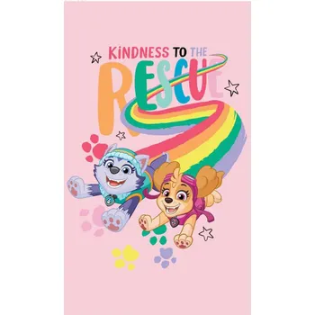 Setino Dětský froté ručník TLAPKOVÁ PATROLA růžový 30x50cm