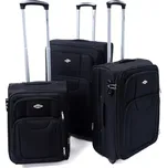 Cestovní kufry textilní luxusní sada zavazadel 3 kusy 40 l 70 l 100 l - 1003 černá