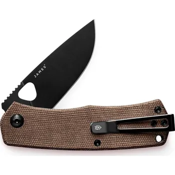 kapesní nůž James The Folsom Tan + Black / Micarta
